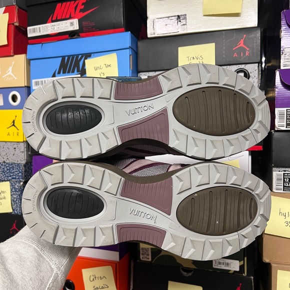 Louis Vuitton Trail Trainer sneaker Aubergine size 10 LV 11.5 12 authentic - Picture 9 of 9